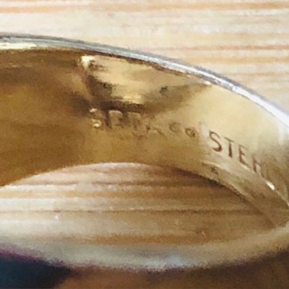 $62 Seta Co Estate Ring Sterling & Gold Overlay Size 7 Seta Co STERLING - Picture 2 of 6